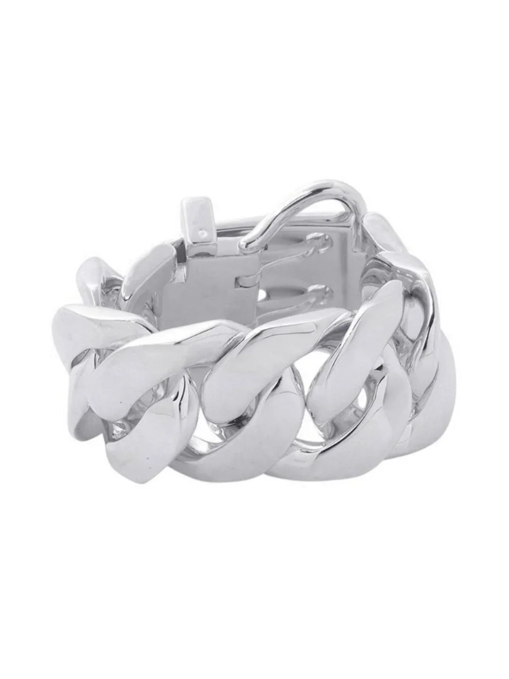 Hermes Bracelet Boucles Sellier Silver
